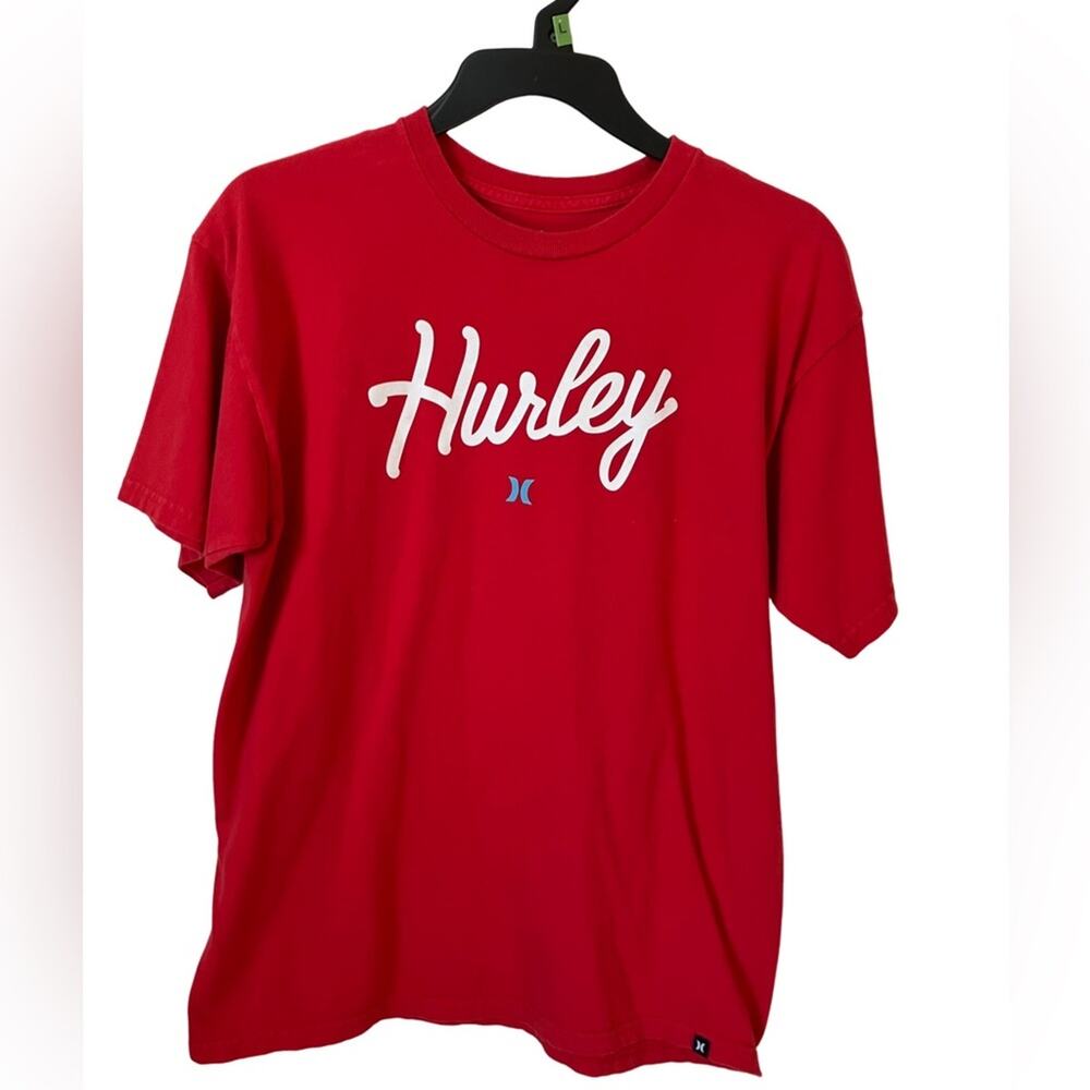 Hurley Red Shirt with White Print M